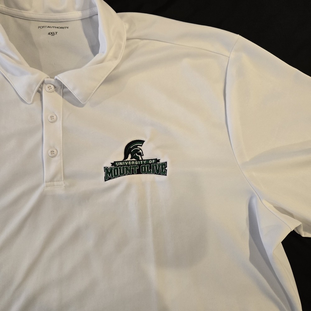 Port Authority University of Mount Olive Trojan Fan Polo Men's Shirt 4XLT
